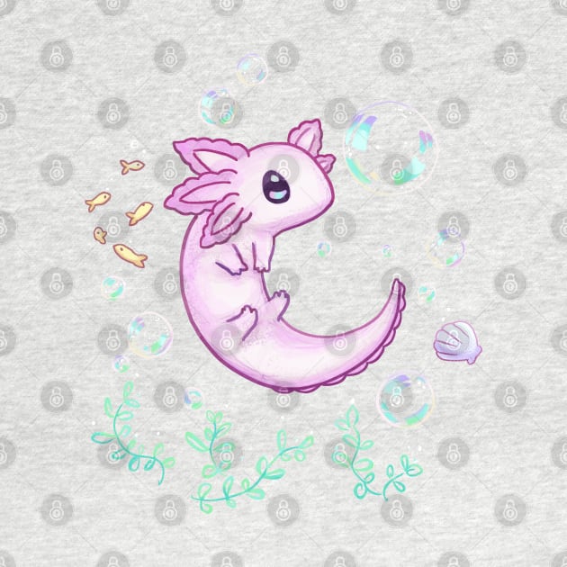 Under the Sea Axolotl by MariDesigns